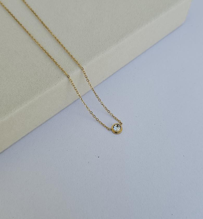 Chege dainty Crystal necklace  image