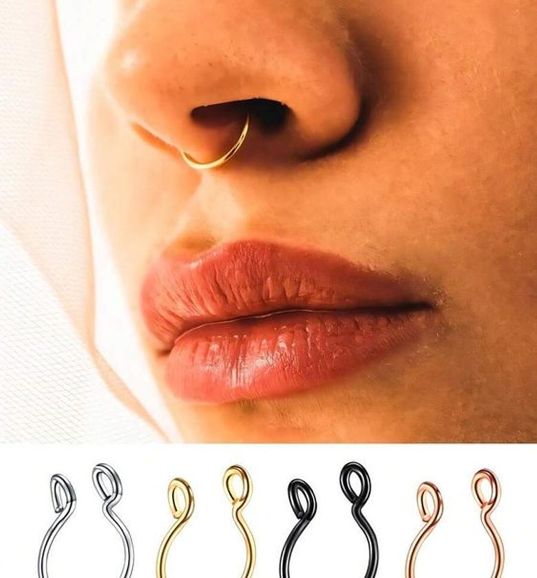 Minimalist faux septum  image