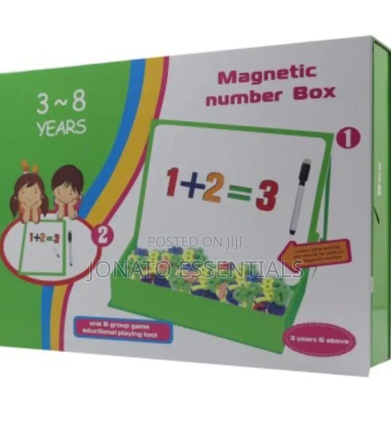 Magnetic Number Box for Kids, Educational Toy, Learning Math image