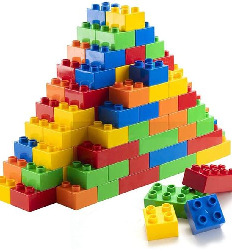 130-Piece Large Toddler Building Blocks Set, STEM Toy for Kids 1-5yrs image