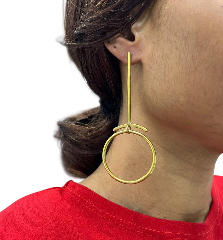 Deka Discs Brass Earrings image