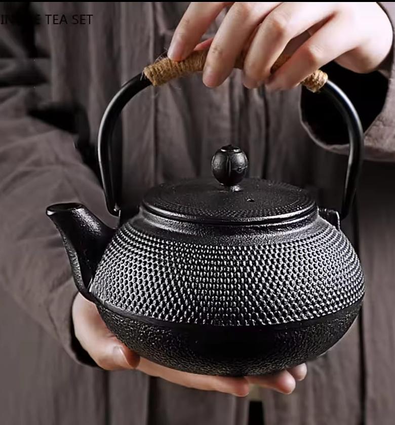 Cast iron teapot image