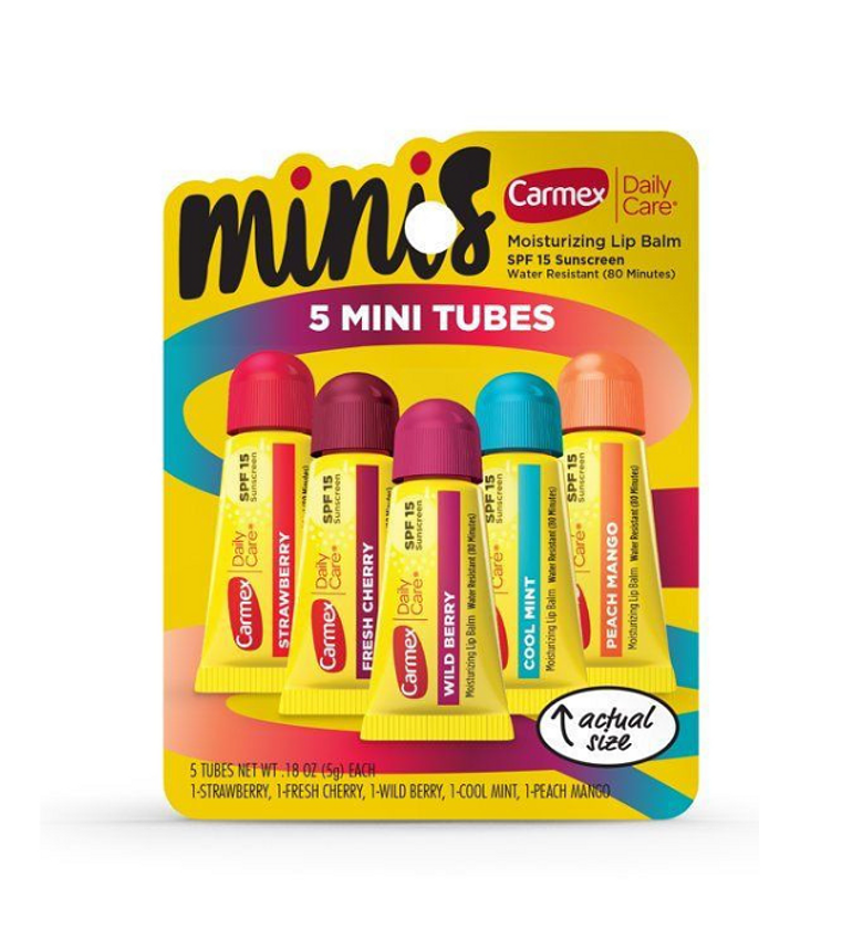 Carmex Daily Care Minis – Moisturizing Lip Balm Tubes with SPF 15 (Multi-Flavor Pack) image