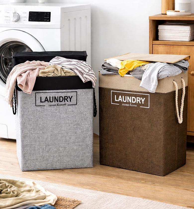 Foldable laundry basket image