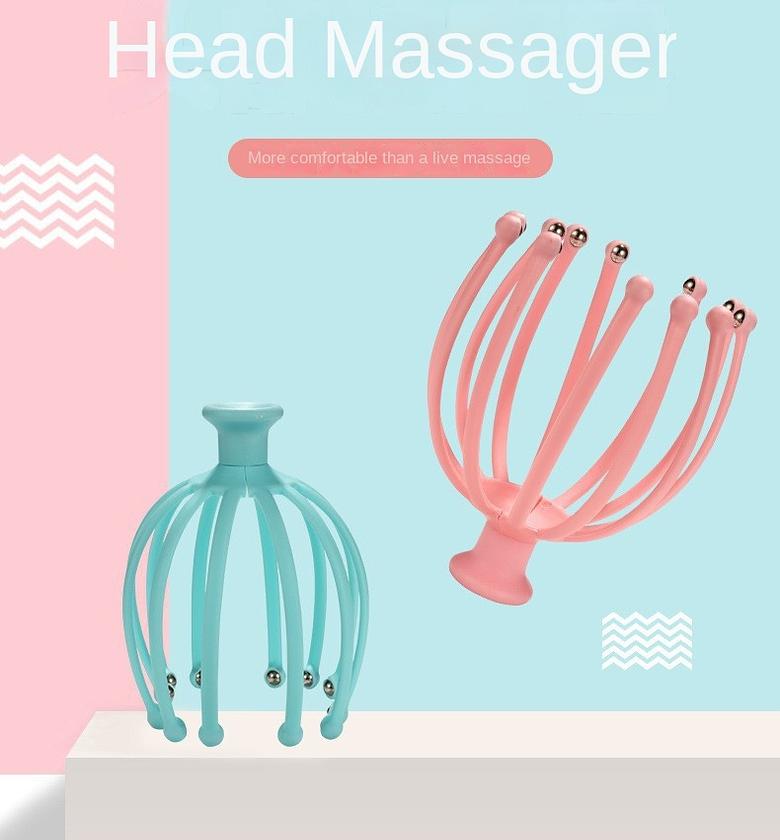 Head Scalp Massager, Octopus Shaped Head Scalp Massage Comb image