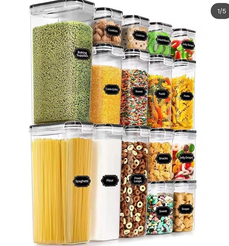 16pcs Food/Pantry Storage Containers image