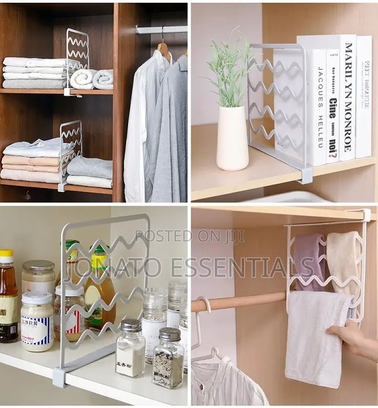 Cabinet or Wardrobe Separator, Multipurpose Shelf Dividers image