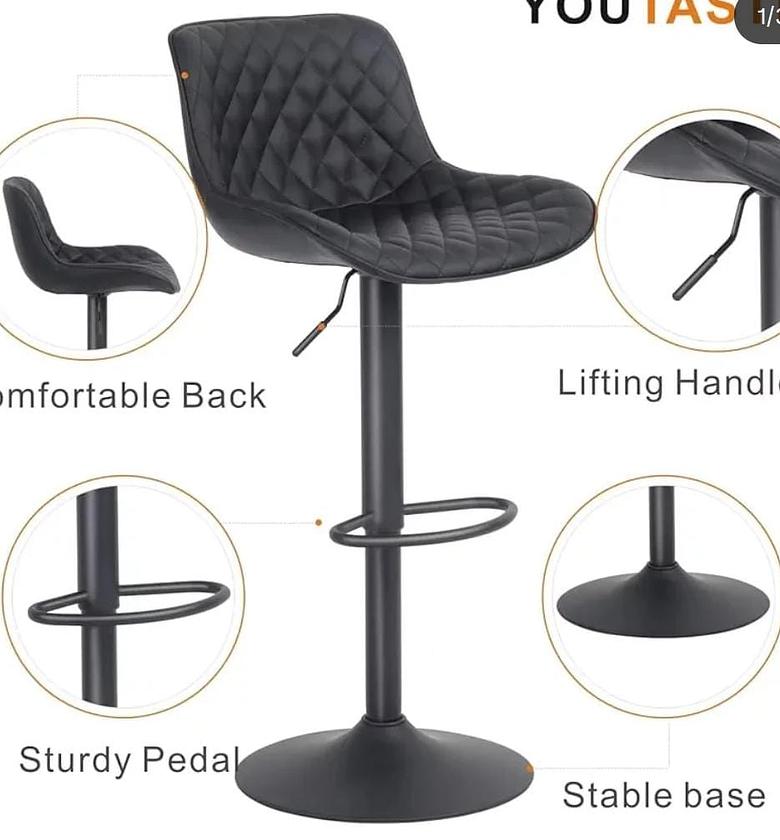 Kitchen Island Stool in Leather image