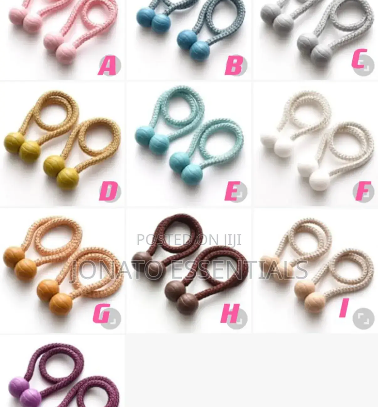 2pc Curtain Tiebacks Decorative Window Rope Holdbacks image