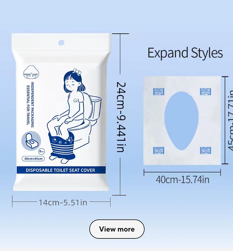 Disposable toilet seat cover  image