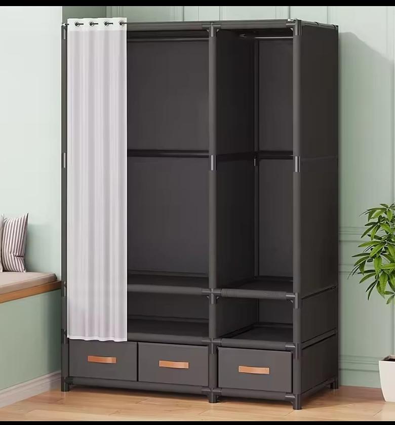 Elegant Heavy Duty Metallic Wardrobe  image