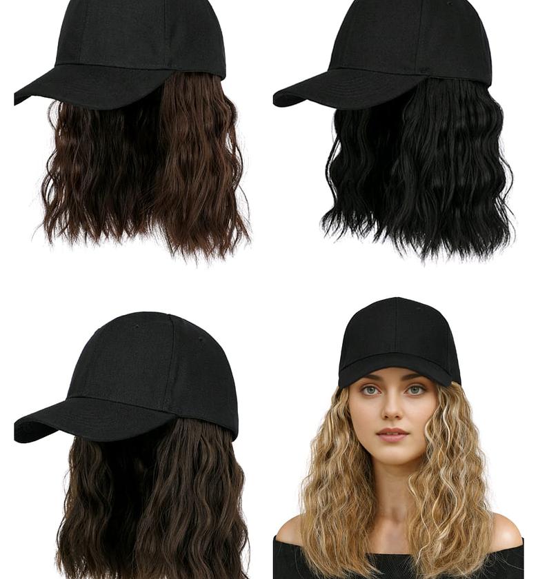 Hat Wig for Women image