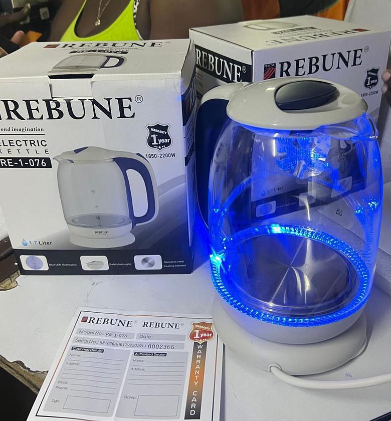 Rebune 1.7ltrs Glass Kettle image