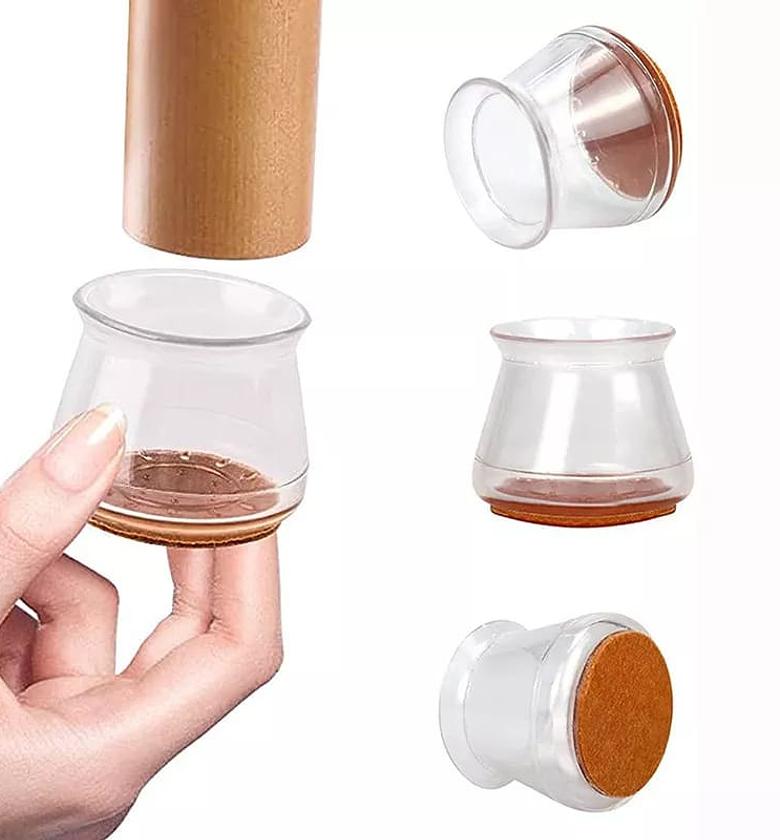 High Transparency Anti-slip Silicon Furniture Leg Protection Cover image