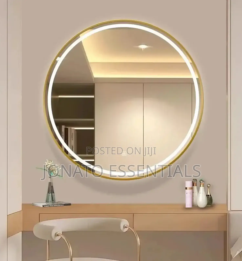 Unbreakable Round Decor Mirror image