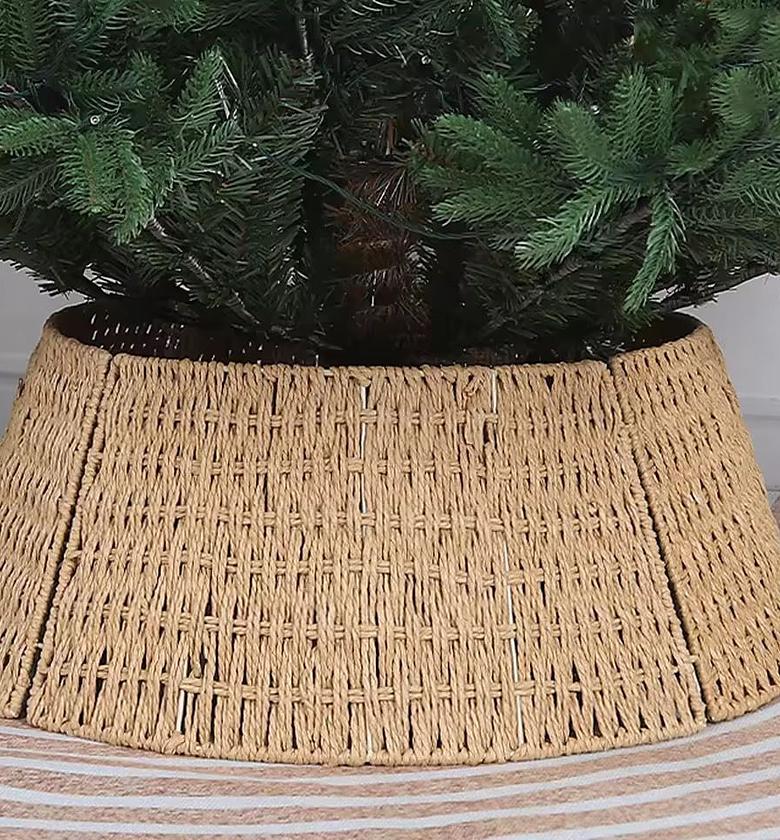 Woven Christmas Tree Collar Skirt Kenya image