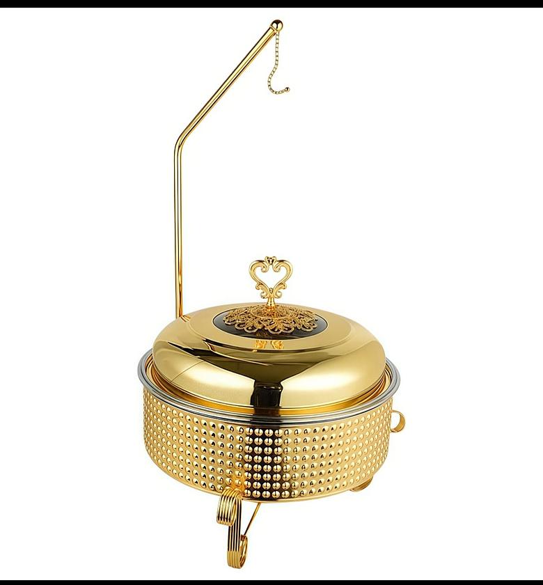 Round Chaffing Dish Hanging Buffet Food warmer image