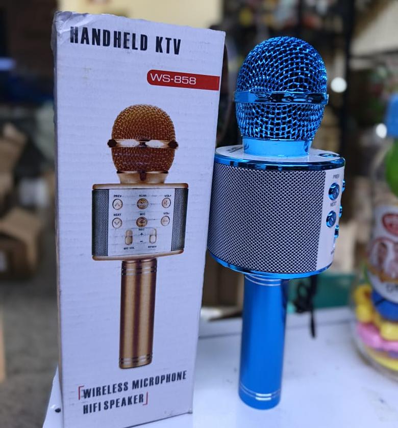 Rechargeable Portable Wireless Karaoke Microphone For Kids image