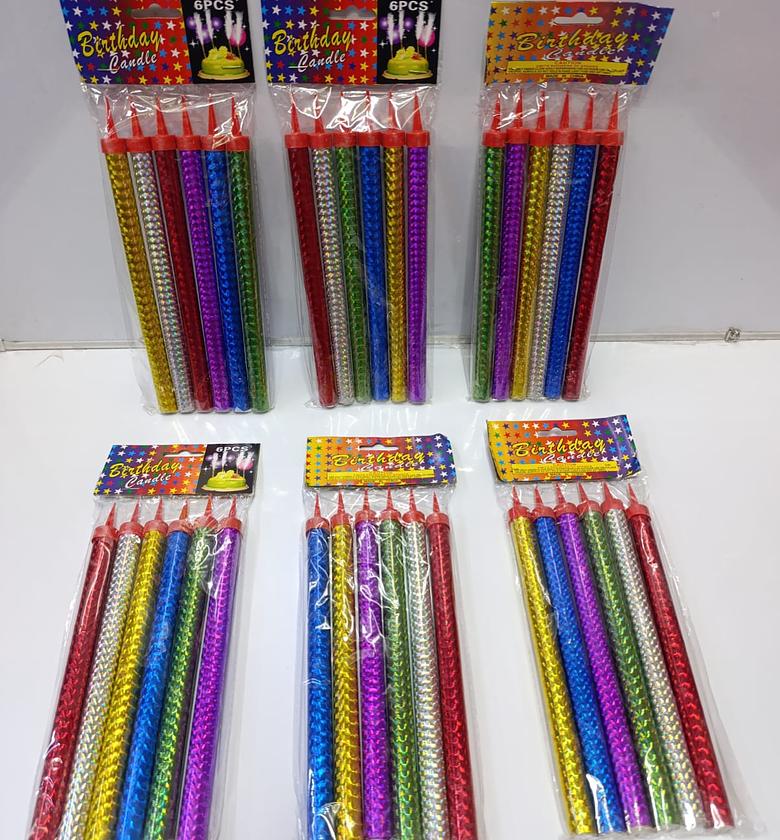 6pcs sparkling birthday candles image