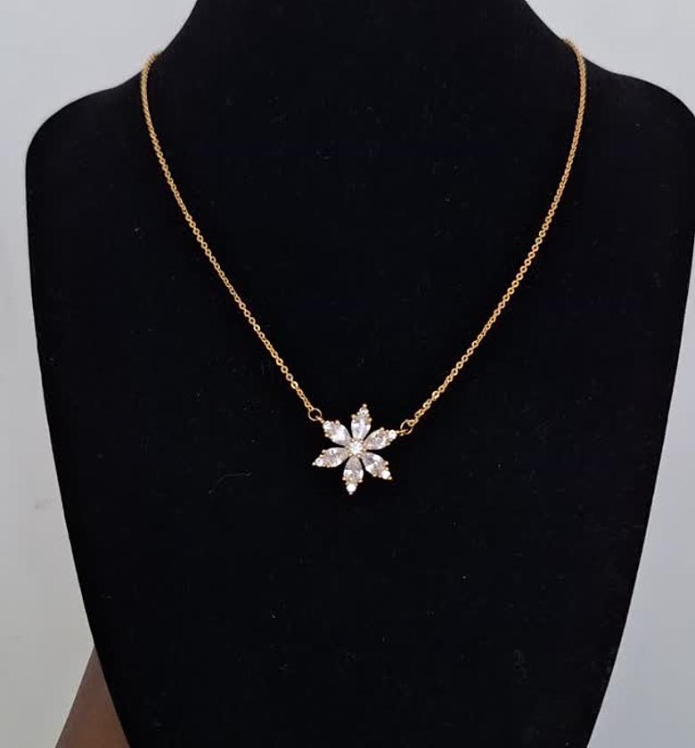 hypollargenic non tarnish and anti fading gold coated necklace image