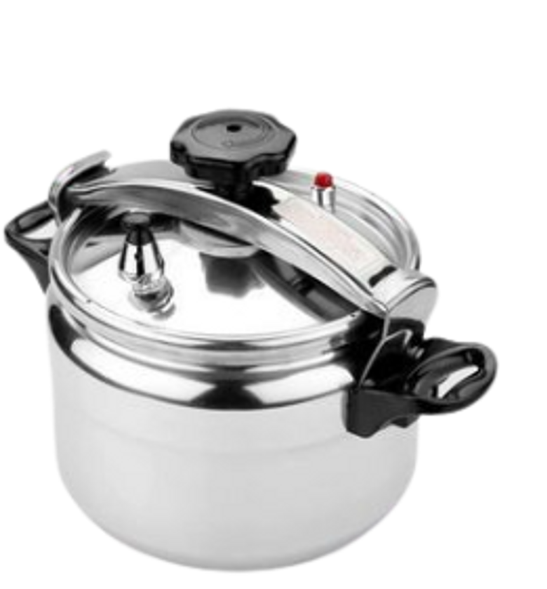 Pressure Cooker. Nunix Aluminum Pressure Cooker - Explosion Proof - 9/11/15 Litres - Silver image