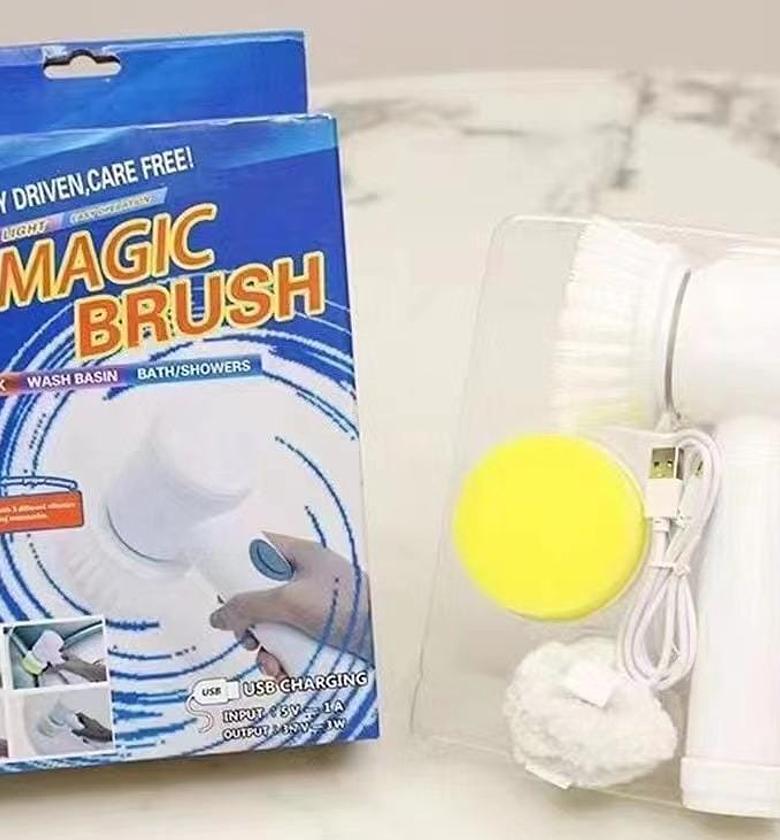 USB Rechargeable Magic Cleaning Brush (3-in-1) image
