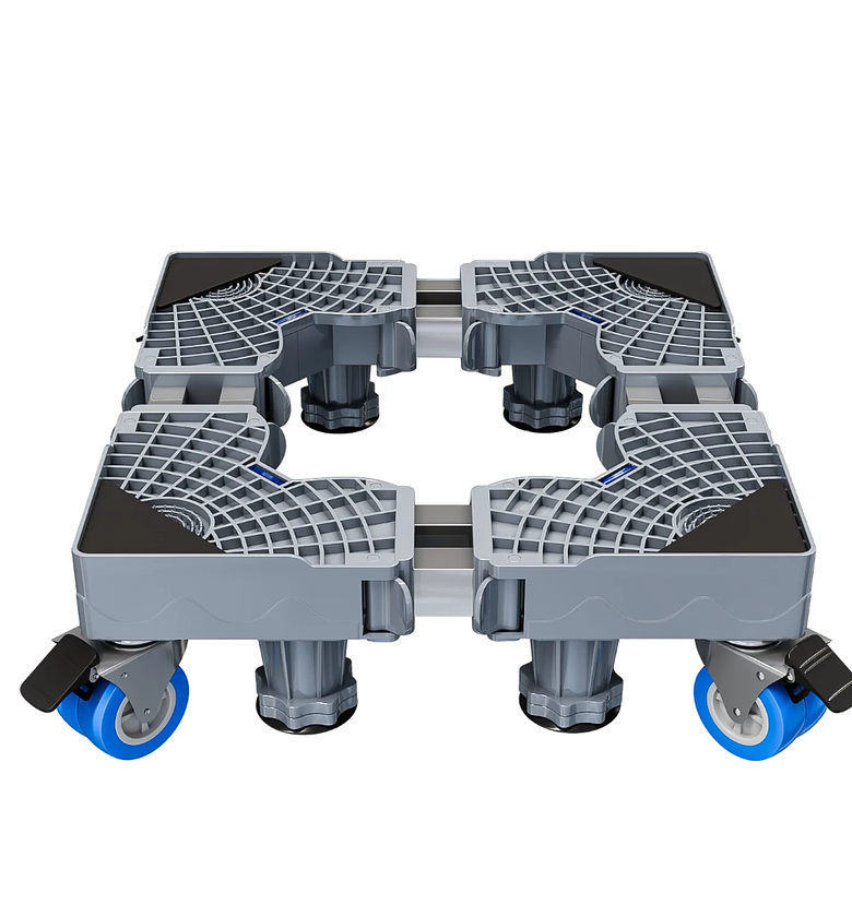 Heavy duty washing machine, fridge and cooker stand (big machines, double door fridges) image