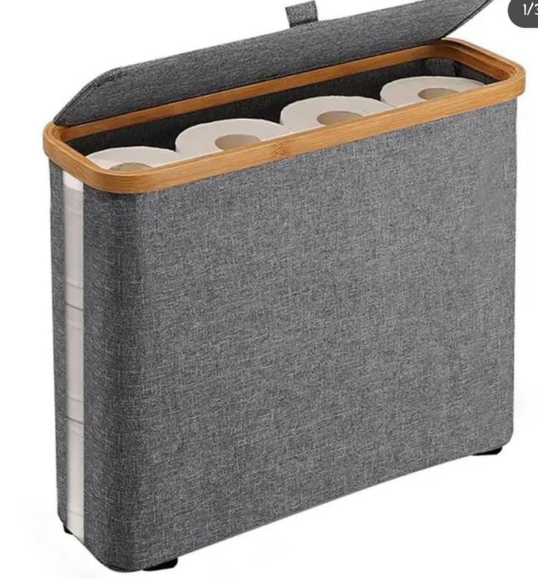 Foldable toilet paper holder image