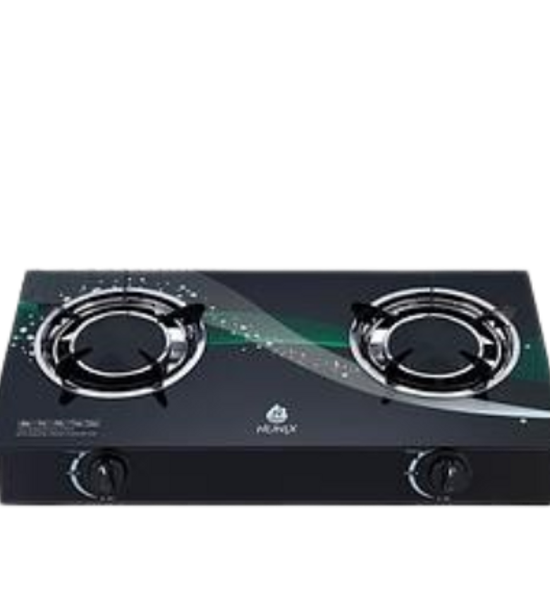 Nunix 2 Burner Low Gas Consumption Glass Top Table Infrared Cooker. image