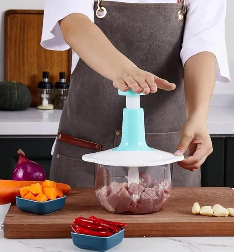 Manual Press Vegetable Cutter and Chopper image