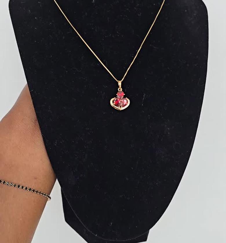 hypollargenic non tarnish and anti fading gold coated necklace image