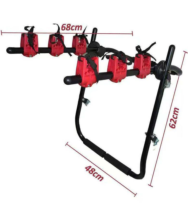 3-Bike Trunk Mount Rack for cars image