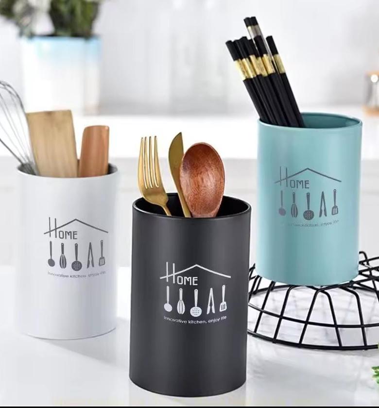  Stainless Steel Cutlery Holder – Black image