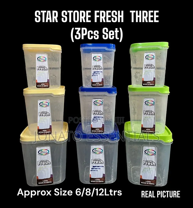 3pc Storage Containers Set image