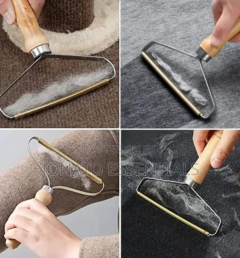 Mini Lint Remover With Wooden Handle image