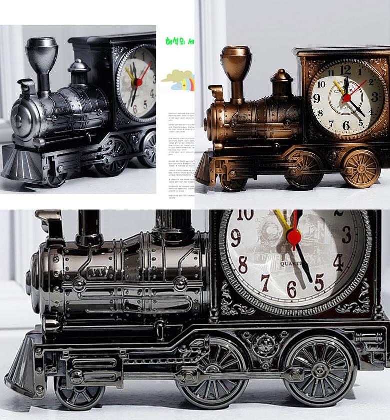 Retro Locomotive Alarm Clock image