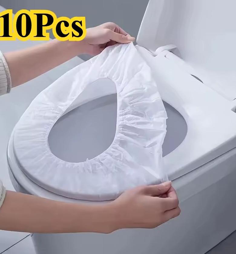 10pc Disposable Toilet Seat Cover Set image