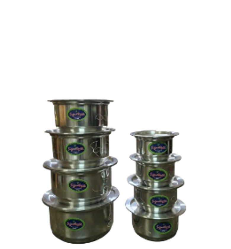 Signature 8-Piece Aluminum Sufurias Set No lids image