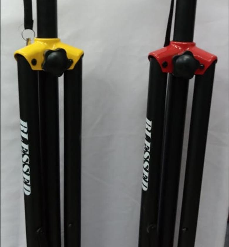 Coloured Microphone Stand. Tripod Speaker Stands image