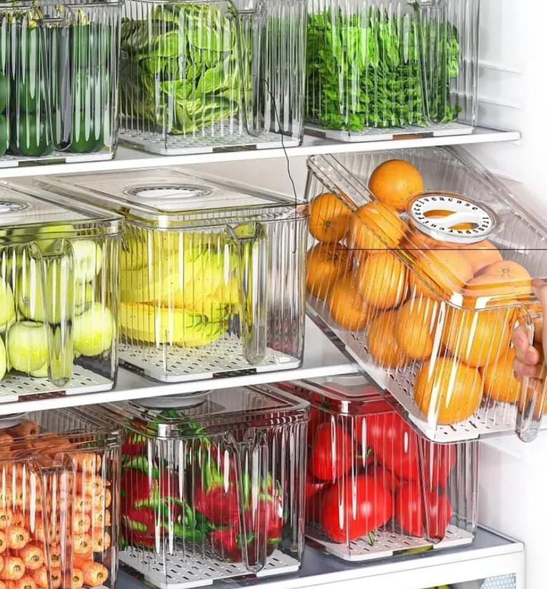 Acrylic fridge organizers. image