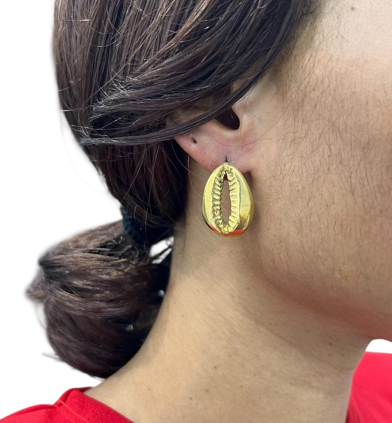 Ocean shell Brass Earrings image