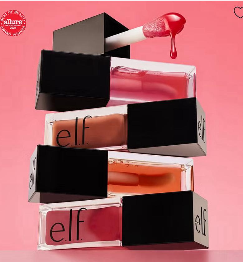 E.L.F Glow Revolving Lip Oil infused with apricot oil image