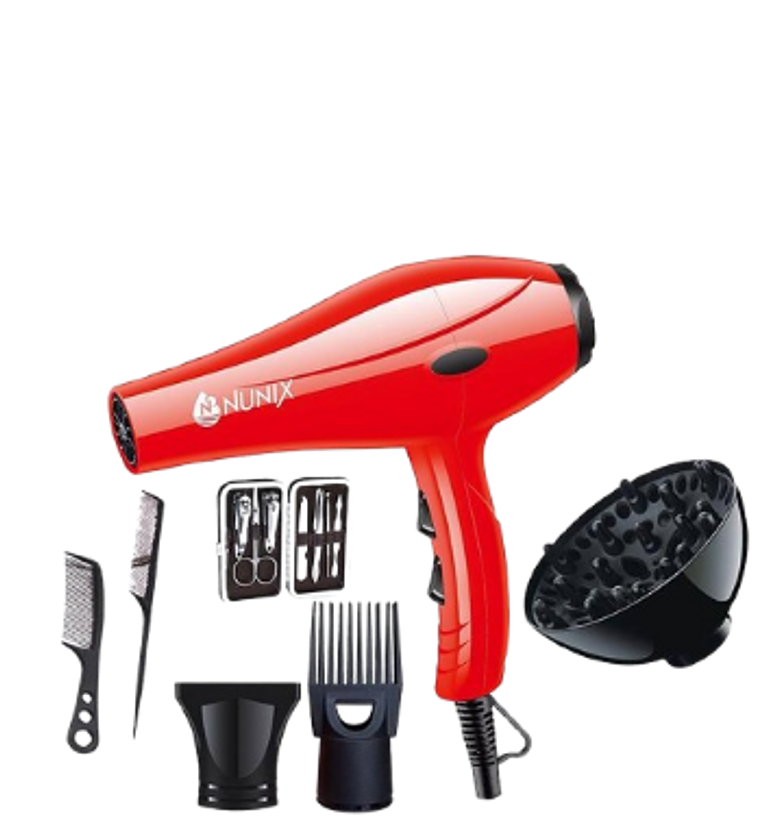 Nunix Hair Blow Dryer With Beauty Accessories HD-01C  image