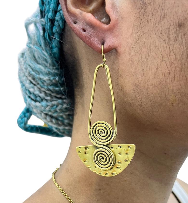 Zuri Brass Earrings  image