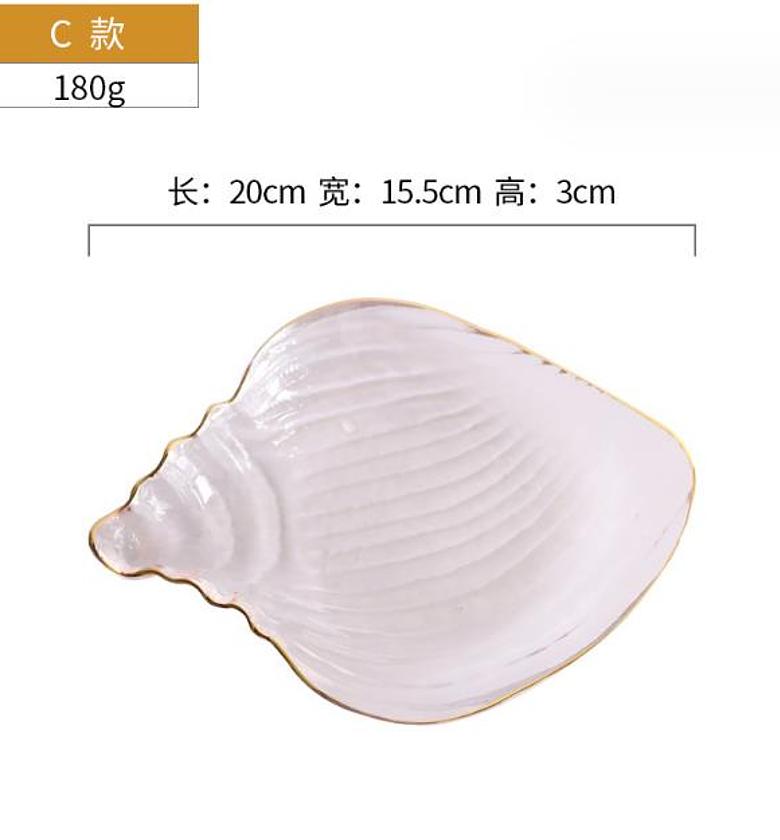 Creative Phnom Penh Transparent Glass Plate – Ocean Series image