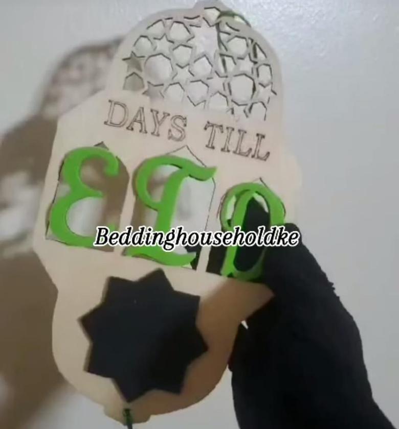 Days to Eid countdown Decor. image