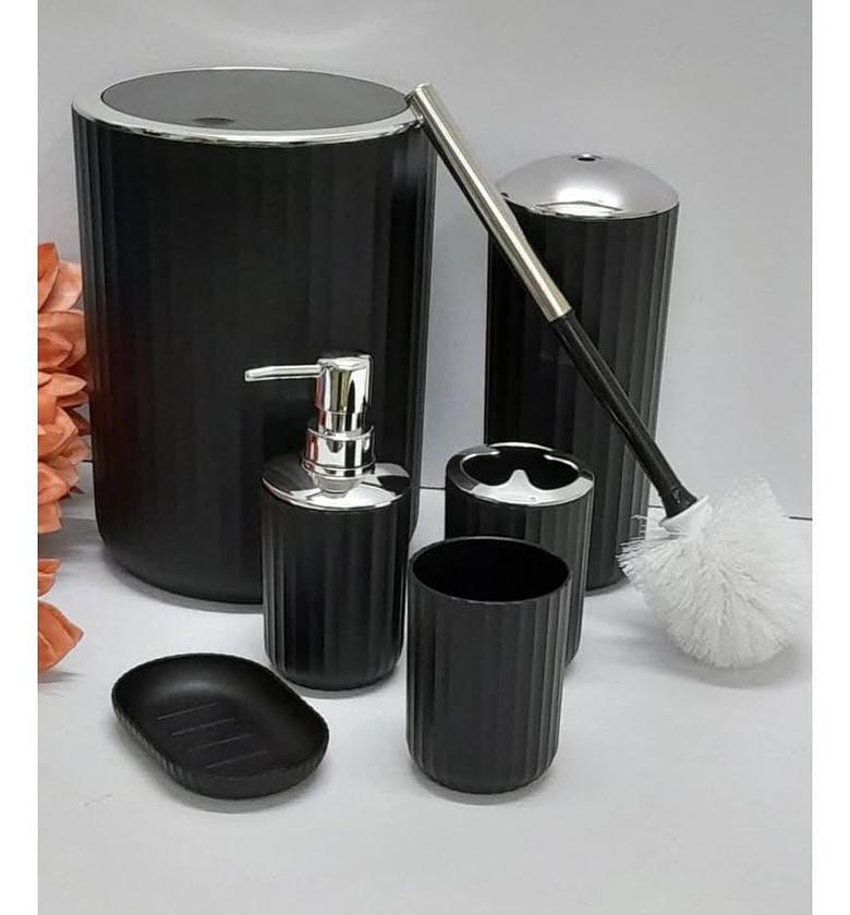 6in1 bathroom accessories set. image