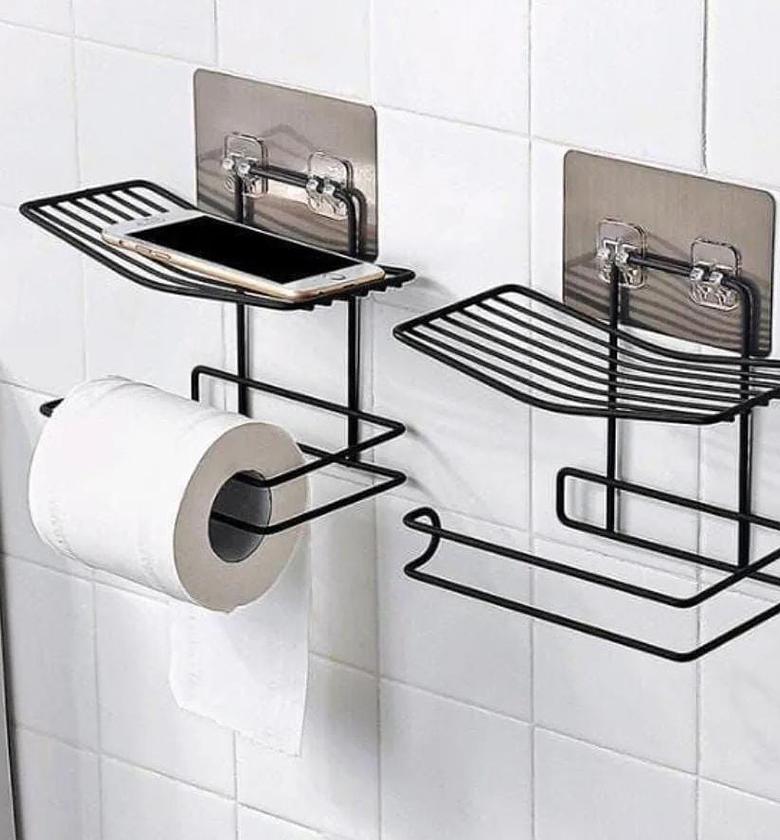 Wall-Mounted Wrought Iron Tissue Holder image