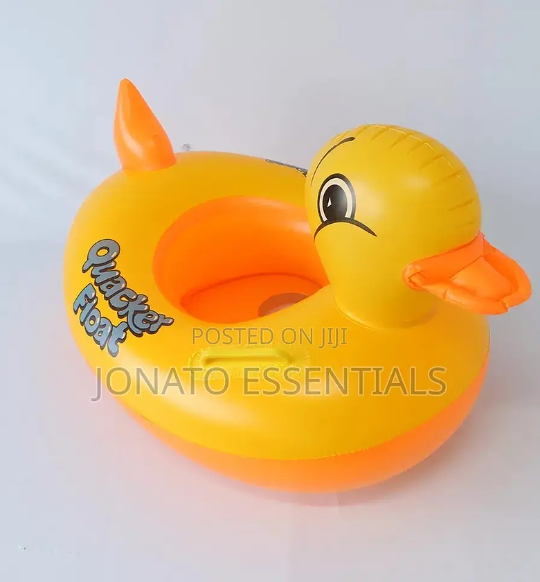 Inflatable Duck Swim Ring – Baby Kids Floating Tube image