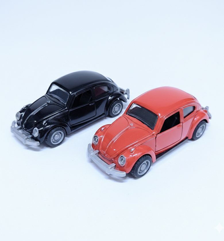 Volkswagen Beetle Die-cast Metal Toy Car Vintage 1:32 Scale Model – Durable Alloy Body – Nairobi Kenya image